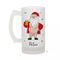 Santa Personalised Frosted Beer Glass